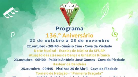 Programa do 136.º Aniversário